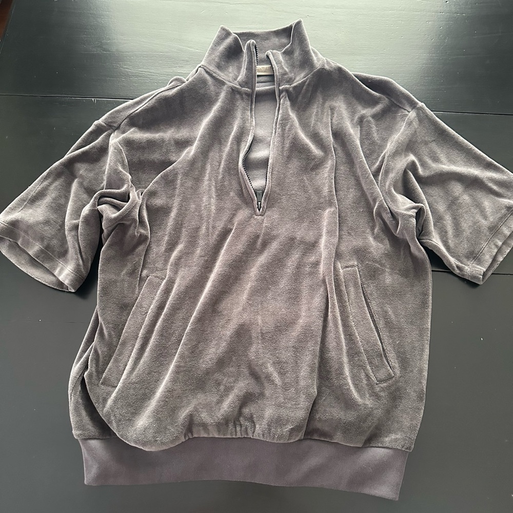 Essentials Fear of God Velour Zip-up Top